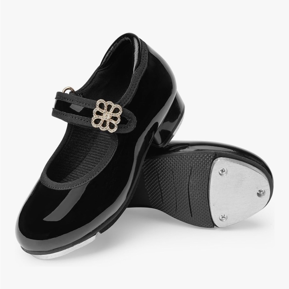 Elegant Black Tap Dance Shoes